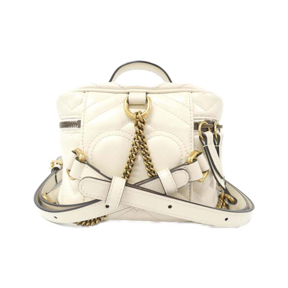 GUCCI White GG Marmont Backpack - Picture 2 of 8